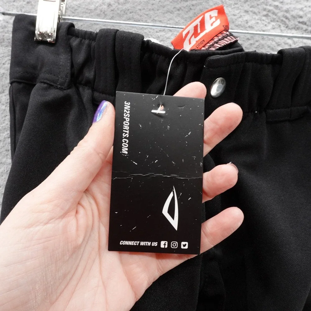 3N2 Womens Classic‎ Knickers Baseball Softball Pants Adult X Small Black NWT